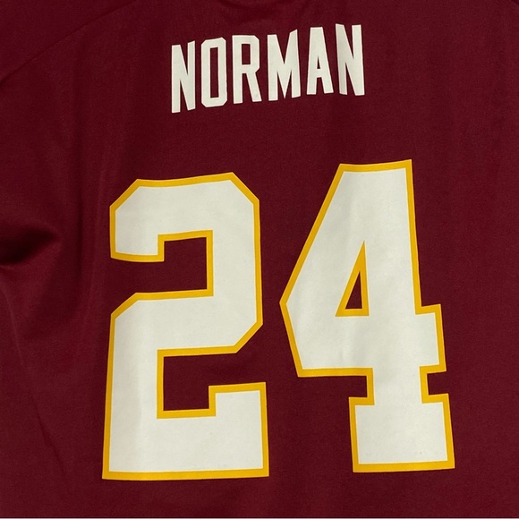 Josh Norman 24‎ Washington Redskins NFL Youth Medium 10/12 Jersey Burgundy - Picture 8 of 13